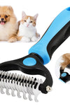 Professional Pet Deshedding Brush Dog Hair Remover Pet Fur Knot Cutter Puppy Cat Comb Brushes Dogs Grooming Shedding Supplies