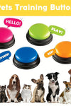 4Pcs Dog Voice Recording Button, Pet Communication Training Buzzer, Teach Dog to Talk, No Battery