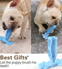 Dog Teeth Grinding Toy Dog Chew Toys Puppy High Tensile Silicone Pet Molar Bromopnea Teeth Cleaning Tool Interactive Toothbrush