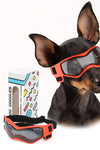 Dog Goggles for Small Breed Dog Sunglasses Dog UV Sunglasses Windproof Soft Frame Adjustable Straps for Small/Medium Dogs Puppy