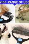 Professional Pet Deshedding Brush Dog Hair Remover Pet Fur Knot Cutter Puppy Cat Comb Brushes Dogs Grooming Shedding Supplies