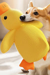 Cartoon Yellow Duck Dog Toy S/M/L Plush Companion Sleeping Ducks Bite Resistant Teeth Grinding Sound Relief Duck Sound Pet Toys