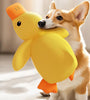 Cartoon Yellow Duck Dog Toy S/M/L Plush Companion Sleeping Ducks Bite Resistant Teeth Grinding Sound Relief Duck Sound Pet Toys