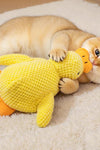 Cartoon Yellow Duck Dog Toy S/M/L Plush Companion Sleeping Ducks Bite Resistant Teeth Grinding Sound Relief Duck Sound Pet Toys